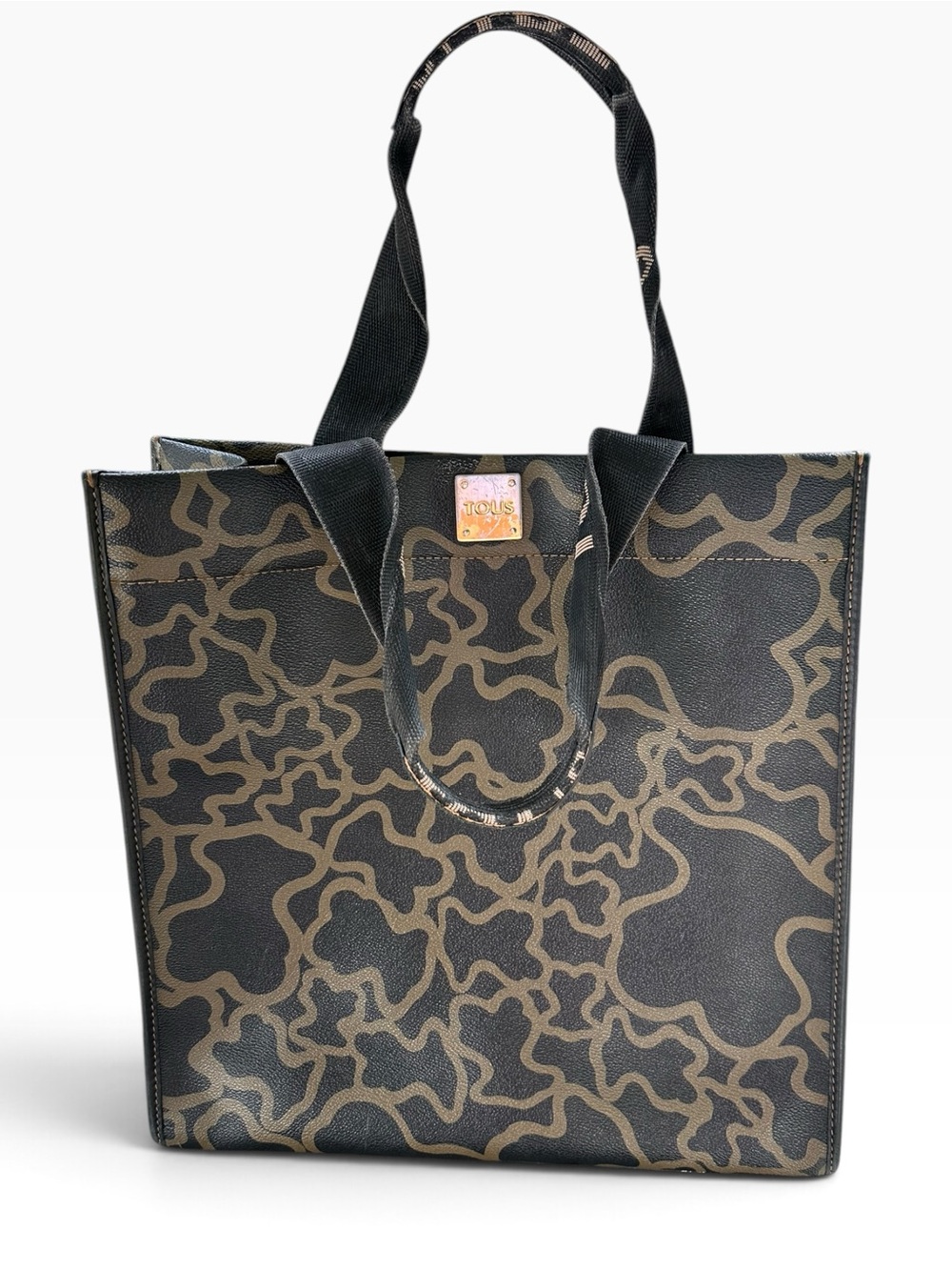 TOUS large shopper tote bag monogram brown